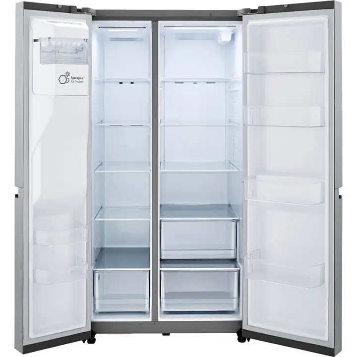 LG 27.2 cu. ft. Side by Side Refrigerator with SpacePlus Ice - PrintProof Stainless Steel