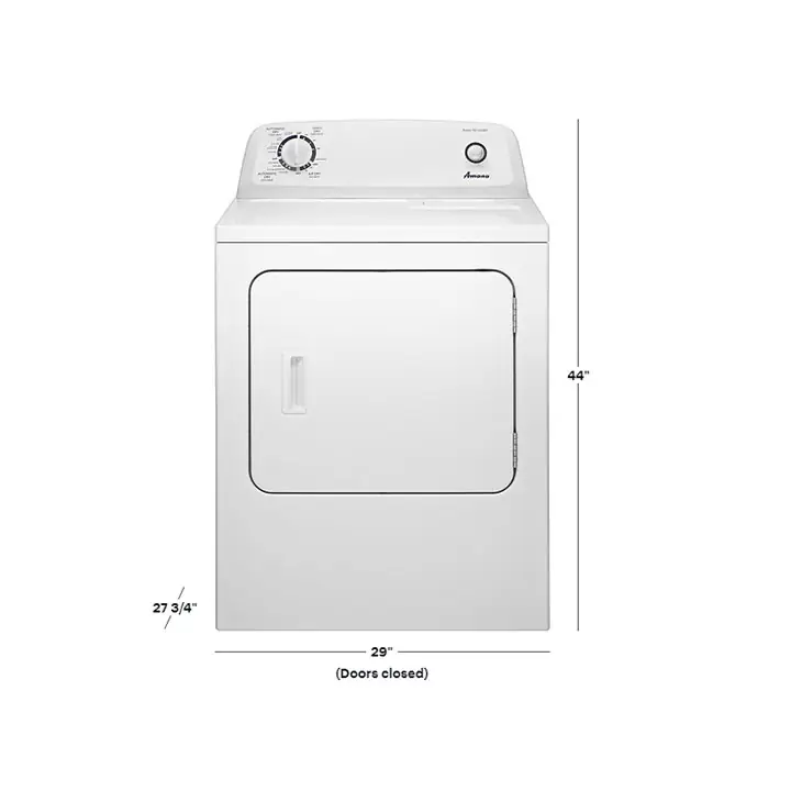 Amana 6.5 Cu. Ft. 11-Cycle Electric Dryer - White