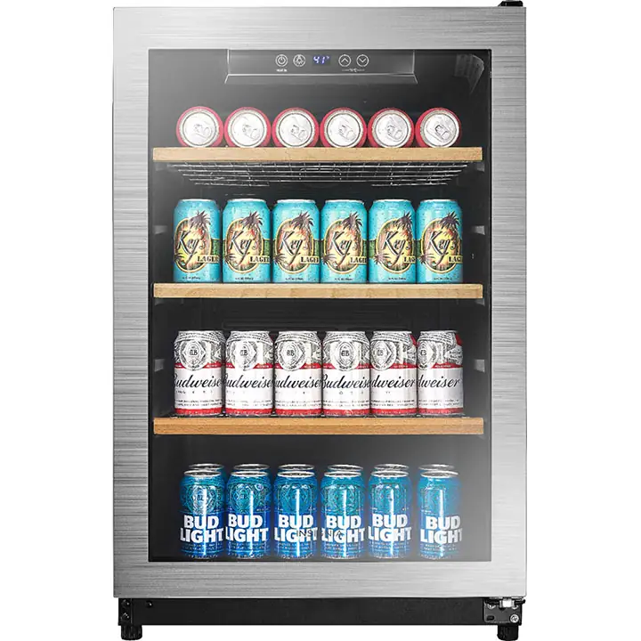 Insignia 130-Can Beverage Cooler - Silver BB21520040