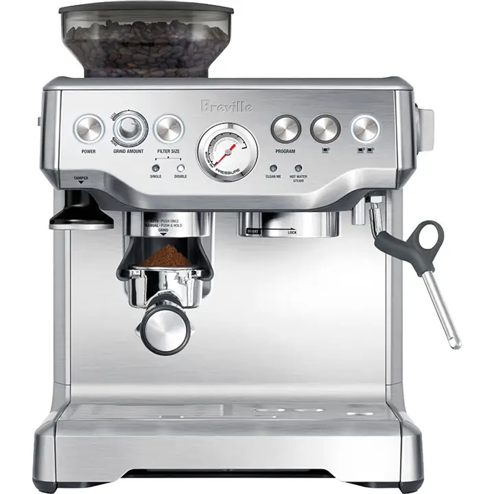 Breville the Barista Express Espresso Machine with 15 bars of pressure - Stainless Steel