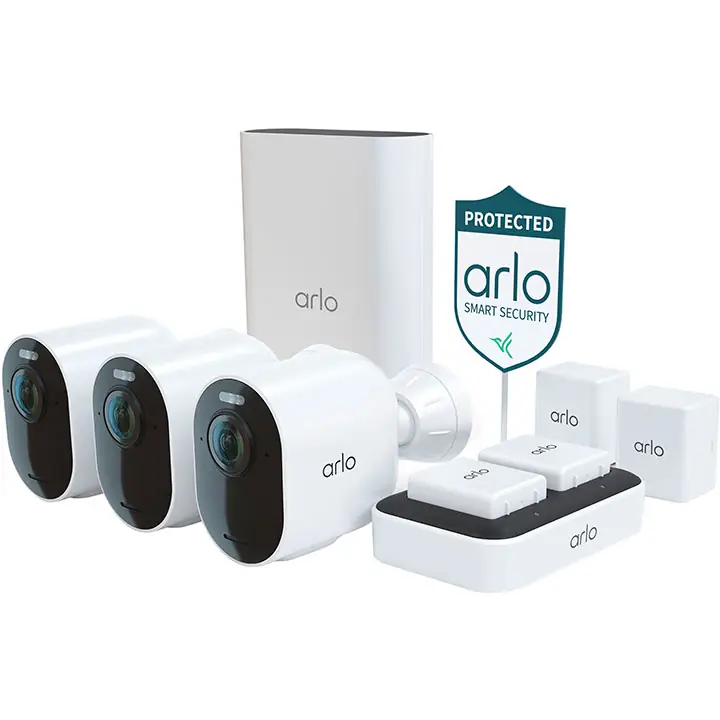 Arlo Ultra 2 Spotlight 3 Camera Security Bundle (13 pieces) BB21721689